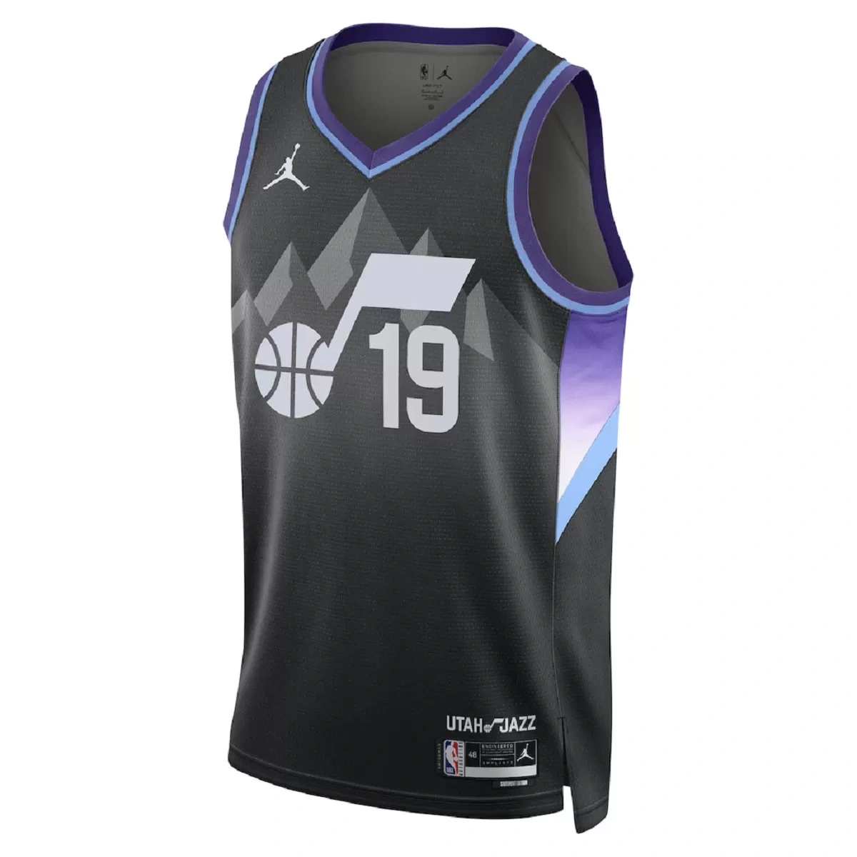 Utah Jazz Ace Bailey #19 Black Swingman Jersey - Statement Edition - Image 3