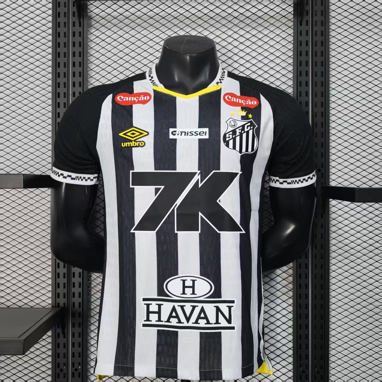 2025/26 Santos FC Away Jersey with All Sponsors Player Version