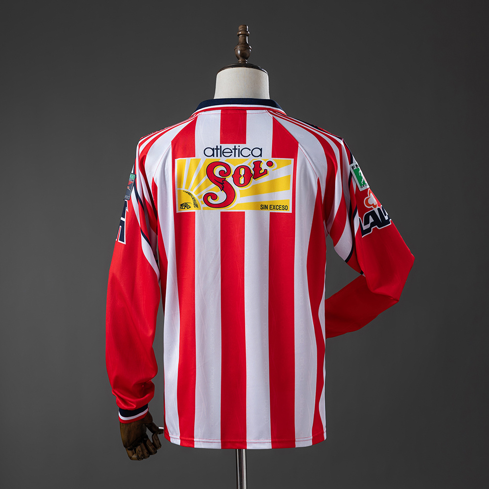 1998/99 Chivas Home Retro Jersey Fan Version Long Sleeve - Image 4