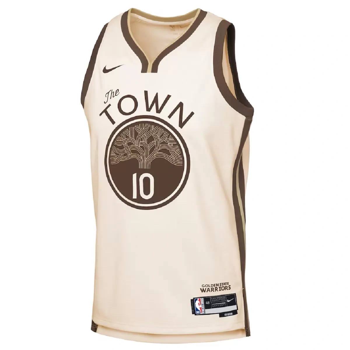 Golden State Warriors Jimmy Butler #10 Nike Tan 2025/26 Swingman Jersey - City Edition - Image 3
