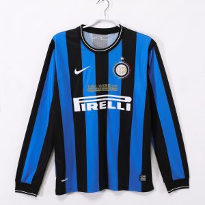 Inter Milan 2009/10 Champions League Home Retro Jersey (Long Sleeve)