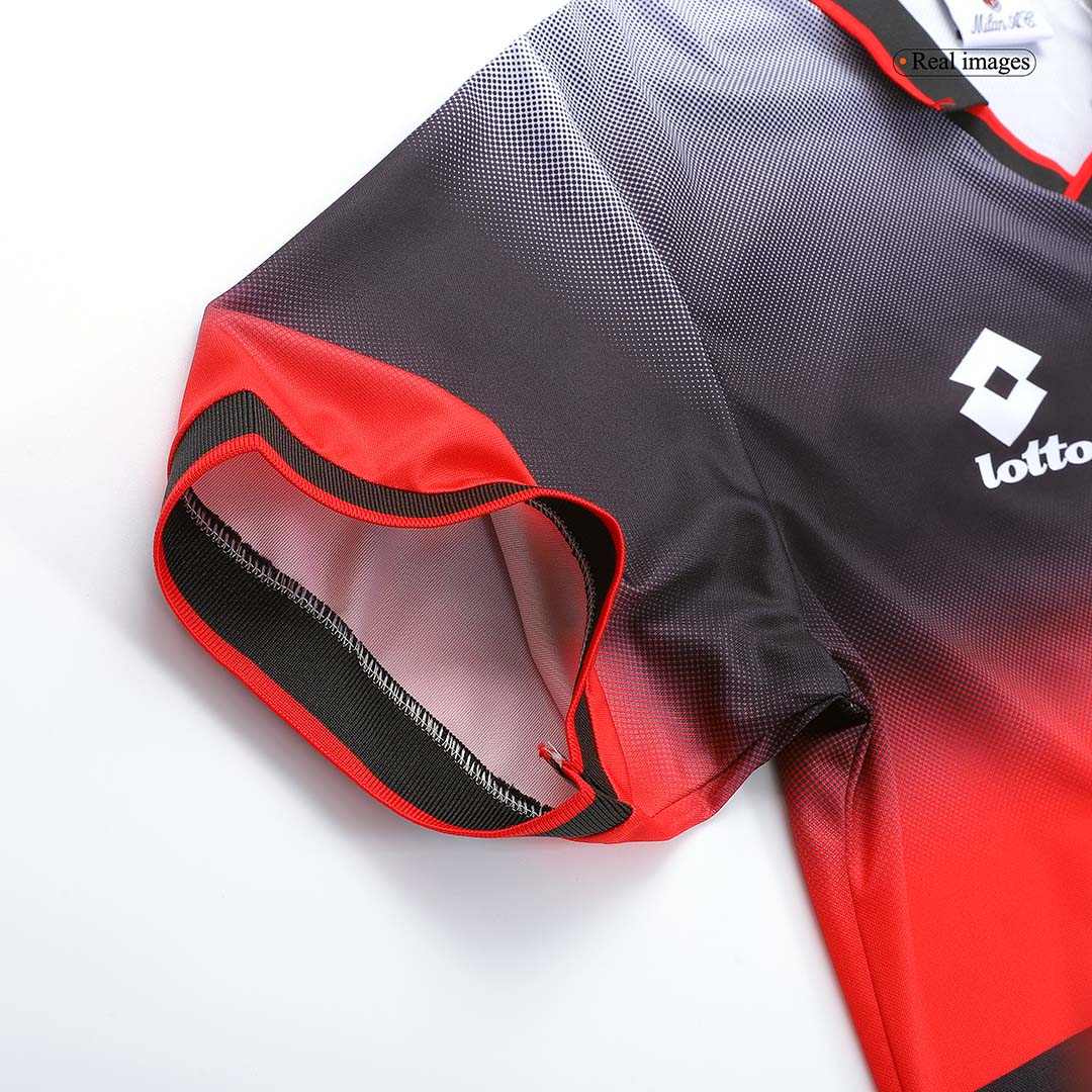 1995/96 AC Milan Retro Training Jersey Black Fan Version - Image 4