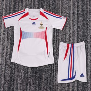France 2006 World Cup Away Retro Kids Jersey (Fan Version)