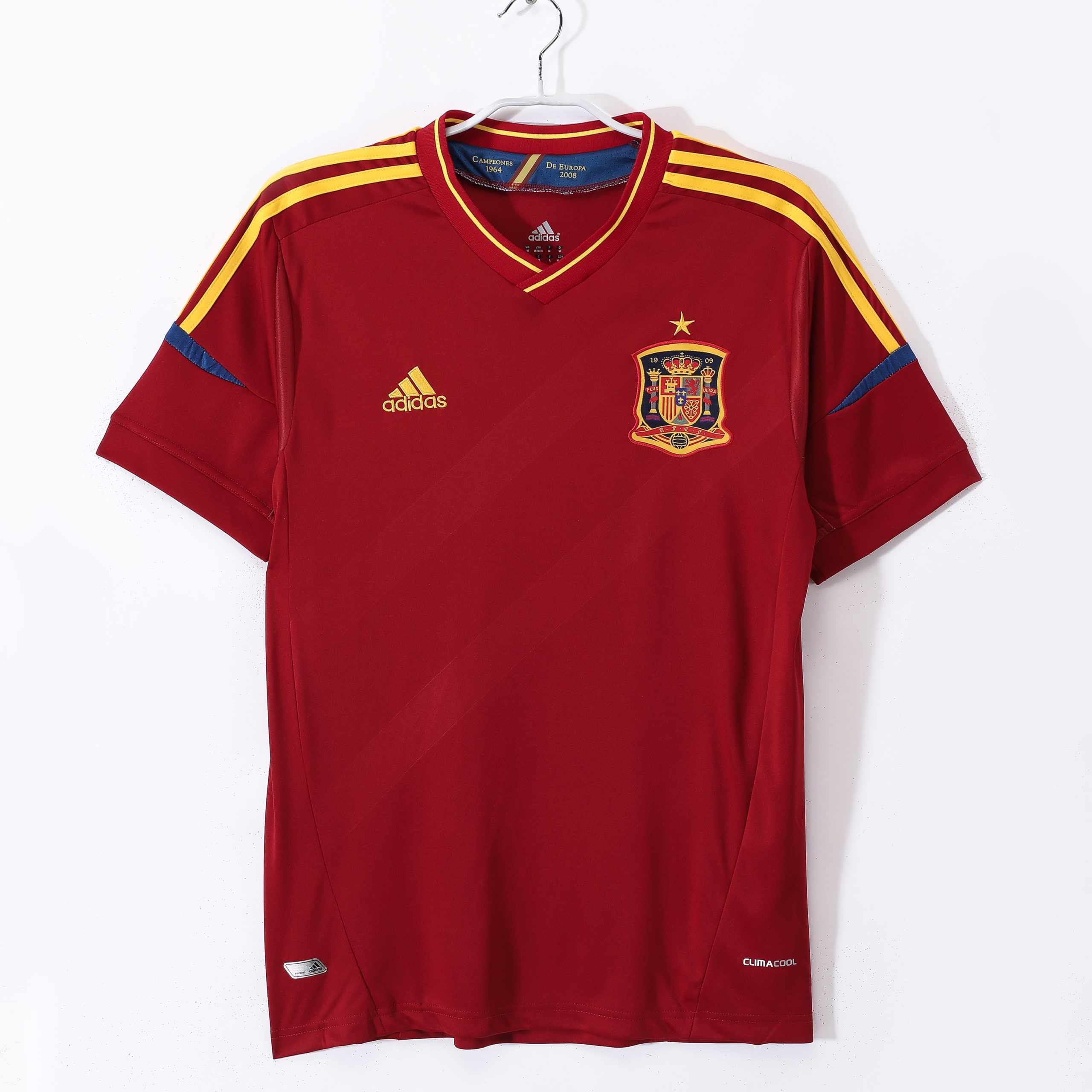 Spain 2012 Euro Home Retro Jersey (Fan Version)