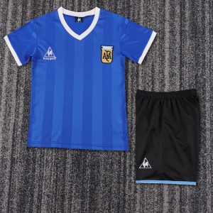 Argentina 1986 World Cup Away Kids Kit