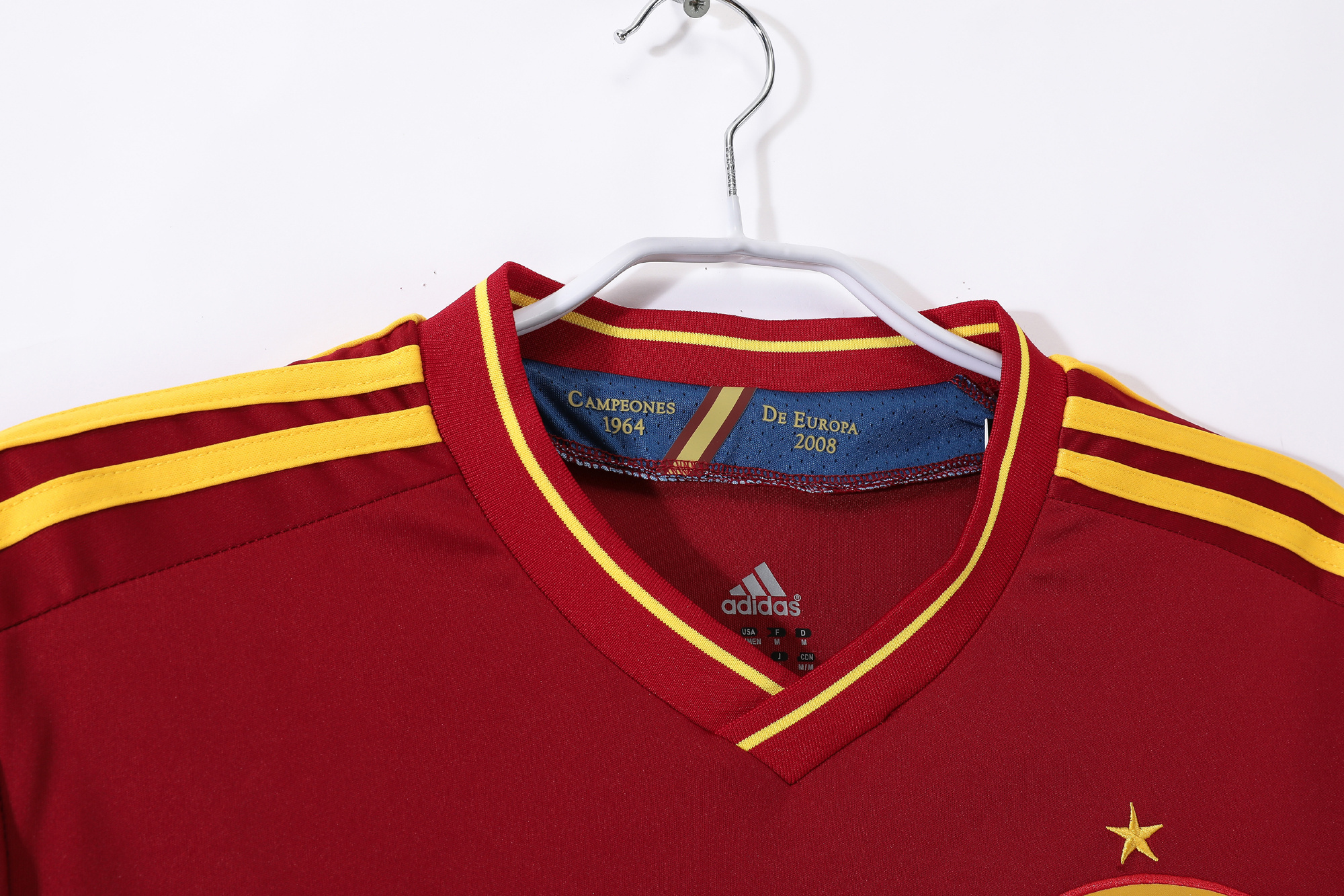 Spain 2012 Euro Home Retro Jersey (Fan Version) - Image 3