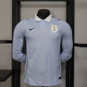 Uruguay 2026 World Cup Home Jersey (Player Version, Long Sleeve)