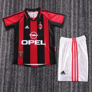 AC Milan 1998/99 Home Kids Kit