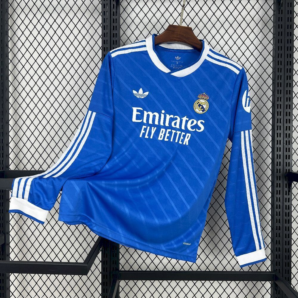 Real Madrid 2025/26 Third Jersey (Fan Version, Long Sleeve)