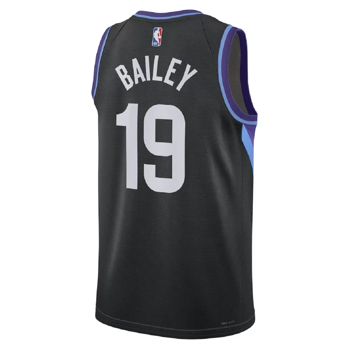 Utah Jazz Ace Bailey #19 Black Swingman Jersey - Statement Edition - Image 2