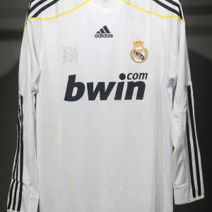 Real Madrid 2009/10 Home Retro Jersey (Player Version, Long Sleeve)