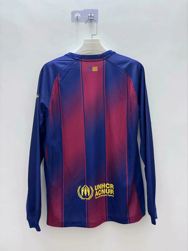 Barcelona 2025/26 Home Jersey (Fan Version, Long Sleeve) - Image 2