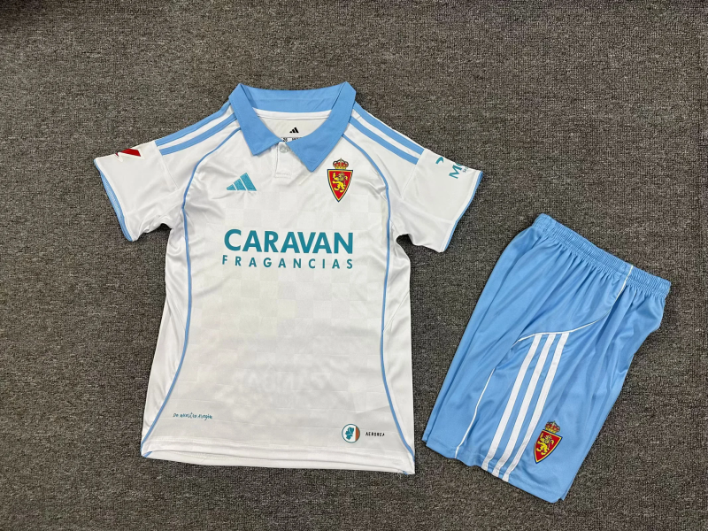 2025/26 Real Zaragoza Home Kids Kit - Image 4