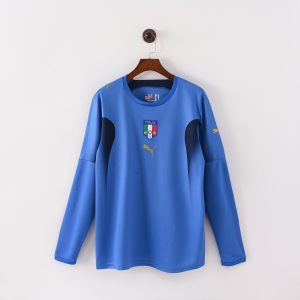 Italy 2006 World Cup Home Retro Jersey (Fan Version, Long Sleeve)