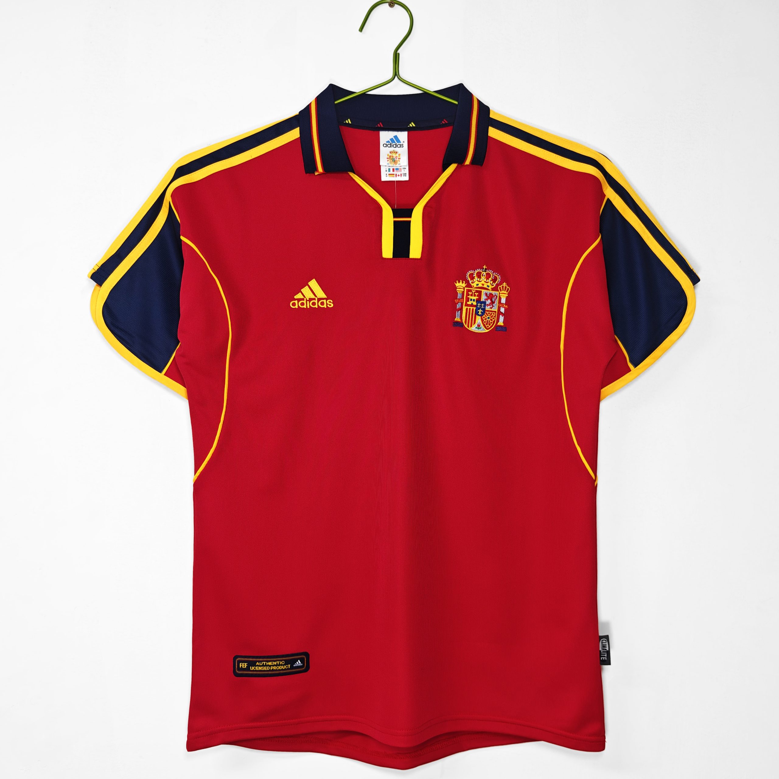 Spain 2000 Euro Home Retro Jersey (Fan Version)