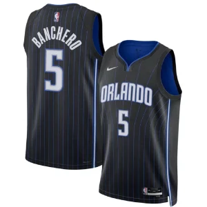 Orlando Magic Paolo Banchero #5 Black Swingman Jersey - Icon Edition