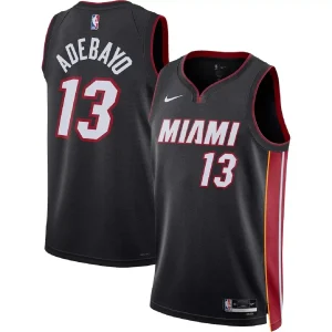 Miami Heat Bam Adebayo #13 Black Swingman Jersey - Icon Edition
