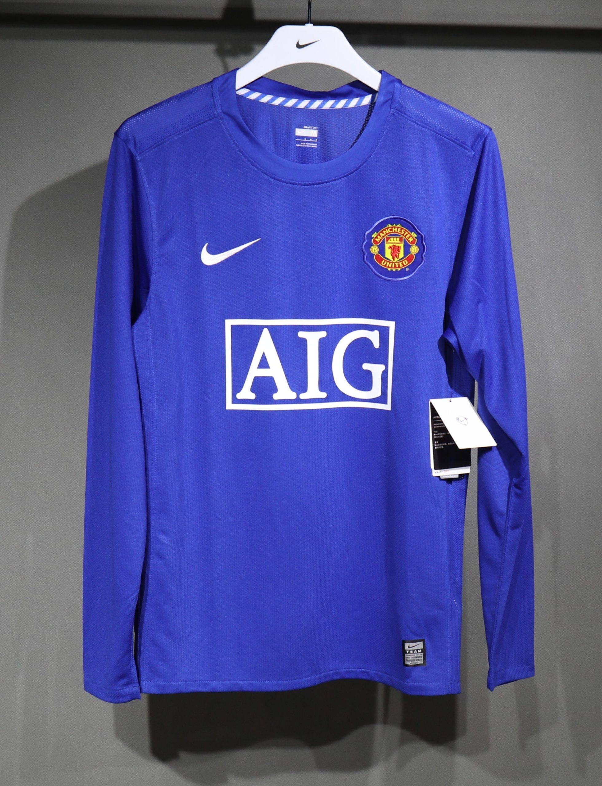 Manchester United 2008/09 Third Retro Jersey (Player Version, Long Sleeve)