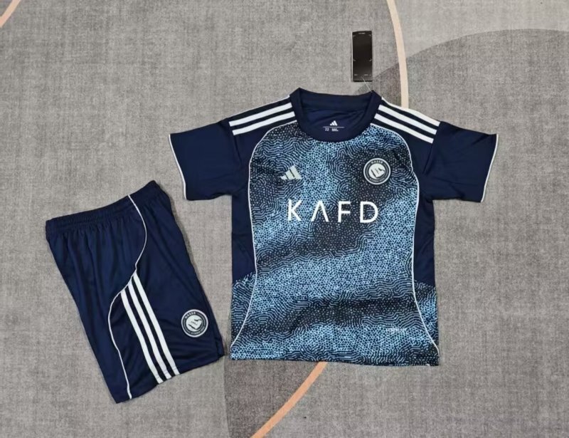 Al Nassr 2025/26 Away Kids Kit