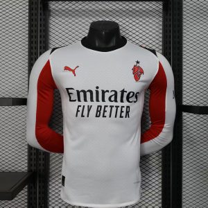 AC Milan 2025/26 Away Jersey (Player Version, Long Sleeve)