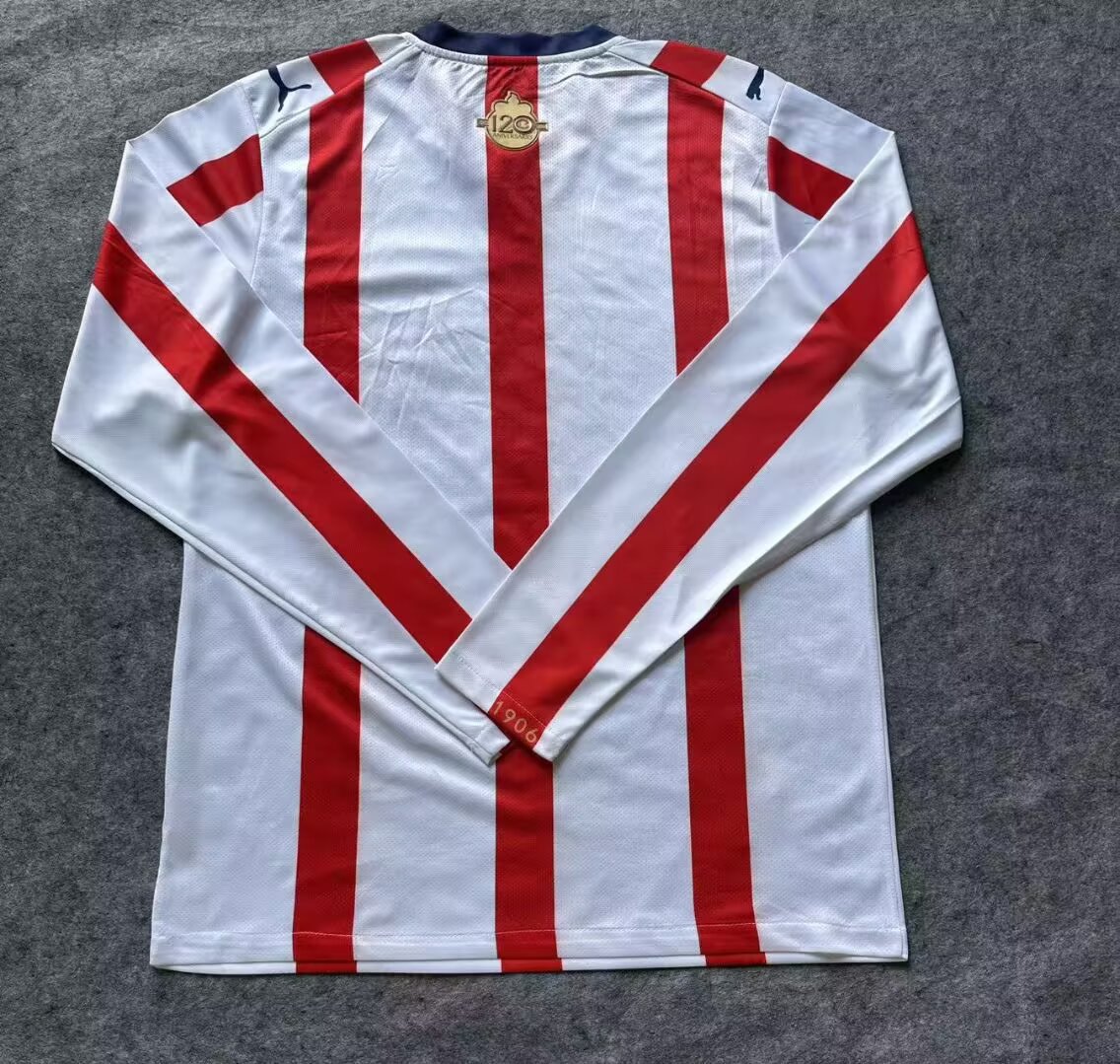 2026/27 Chivas 120th Anniversary Retro Jersey Fan Version Long Sleeve - Image 5