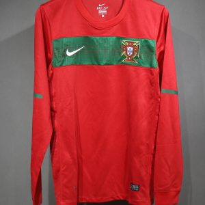Portugal 2010 World Cup Home Retro Jersey (Player Version, Long Sleeve)