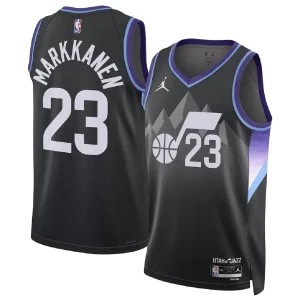 Utah Jazz Lauri Markkanen #23 Black Swingman Jersey - Statement Edition