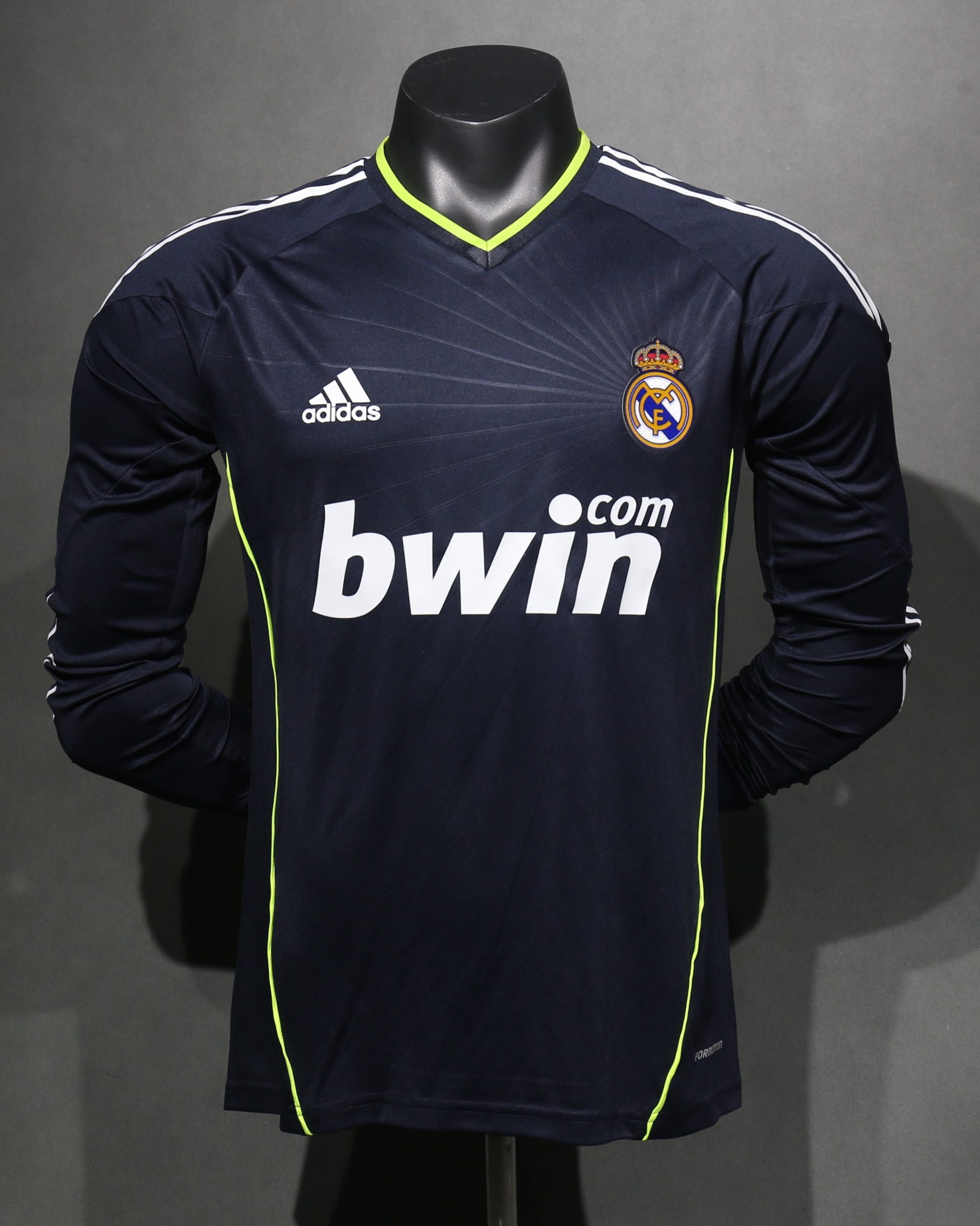 Real Madrid 2010/11 Away Retro Jersey (Player Version, Long Sleeve)