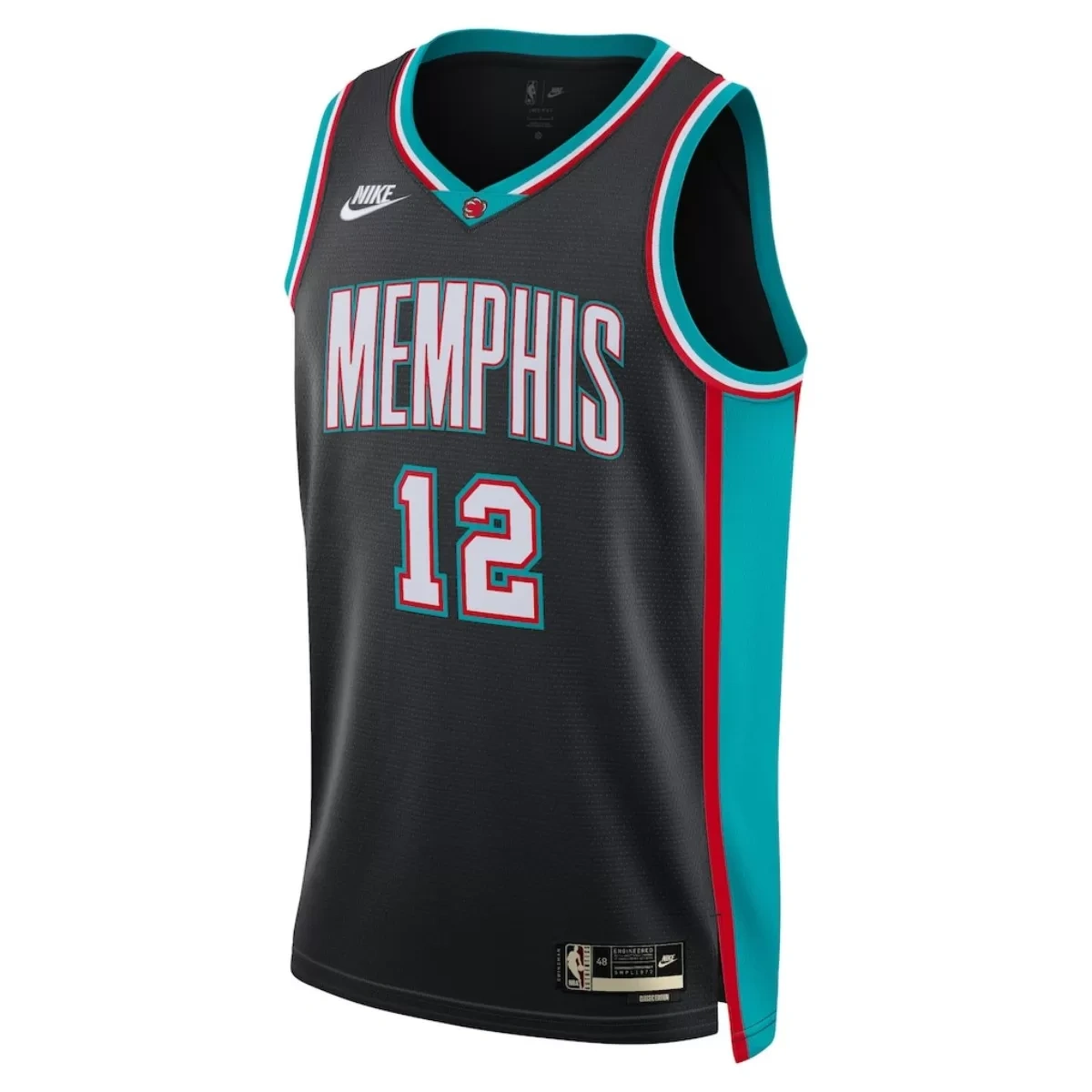 Memphis Grizzlies Grizzlies Ja Morant #12 Black Swingman Jersey - Classic Edition - Image 2