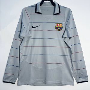 Barcelona 2003/04 Away Retro Jersey (Long Sleeve)