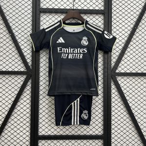 Real Madrid 2025/26 Away Kids Kit