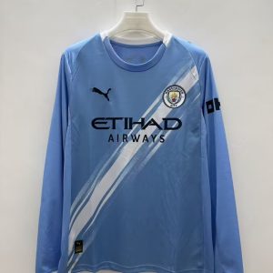 Manchester City 2025/26 Home Jersey (Fan Version, Long Sleeve)