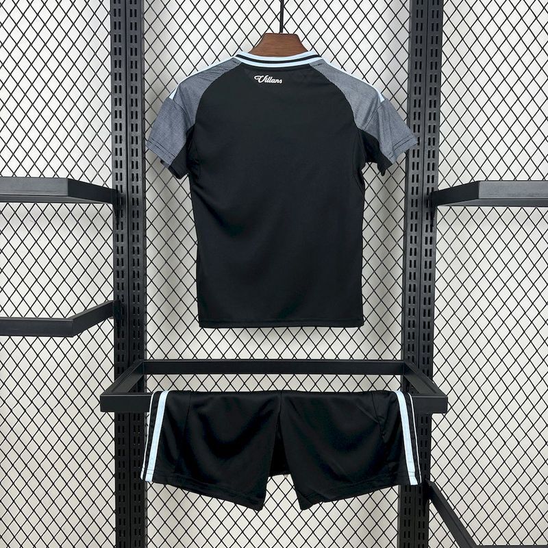 Aston Villa 2025/26 Away Kids Kit - Image 2