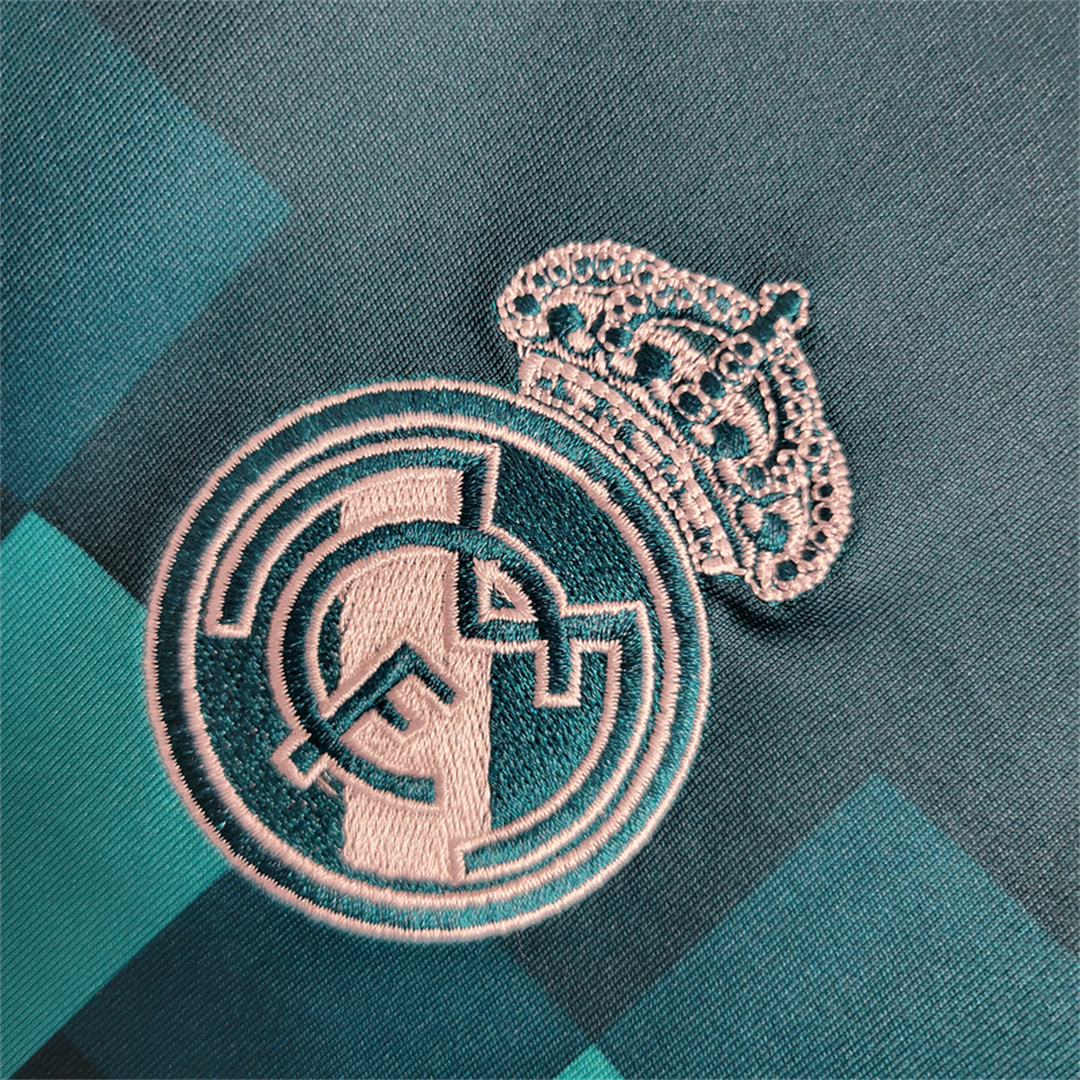 Real Madrid 2017/18 Third Retro Jersey (Fan Version, Long Sleeve) - Image 4