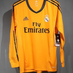 Real Madrid 2013/14 Away Retro Jersey (Player Version, Long Sleeve)