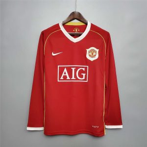 Manchester United 2006/07 Home Retro Jersey (Long Sleeve)