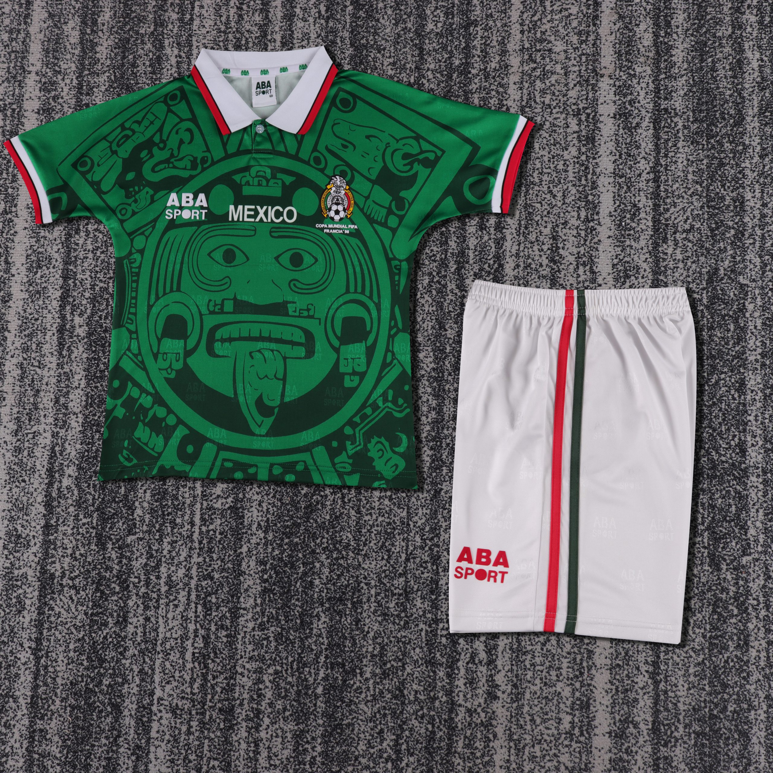 Mexico 1998 World Cup Home Kids Kit