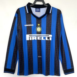 Inter Milan 1997/98 Home Retro Jersey (Fan Version, Long Sleeve)