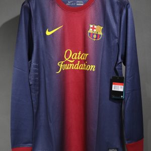 Barcelona 2012/13 Home Retro Jersey (Player Version, Long Sleeve)