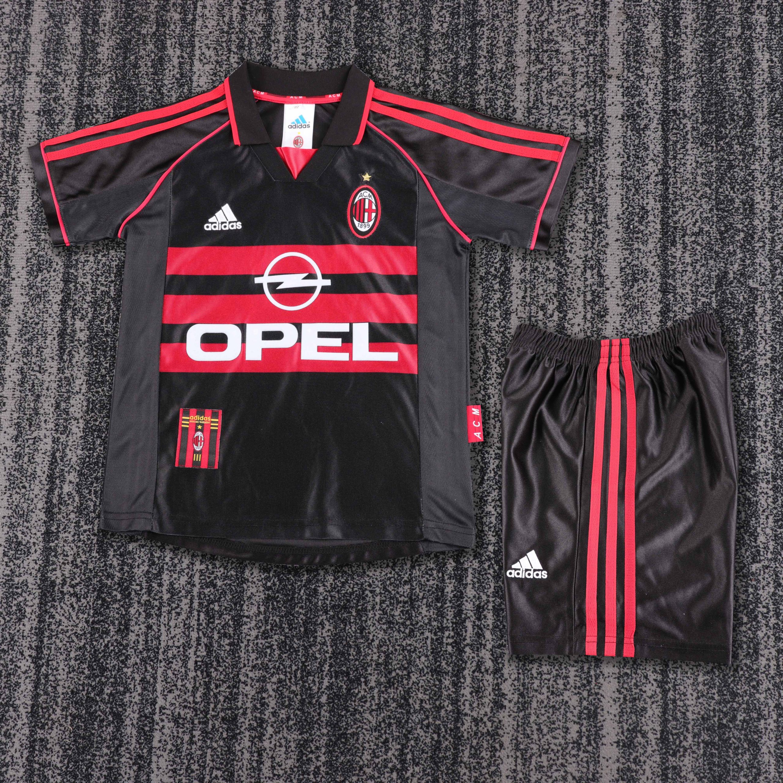 1998/99 AC Milan Second Away Retro Kids Kit