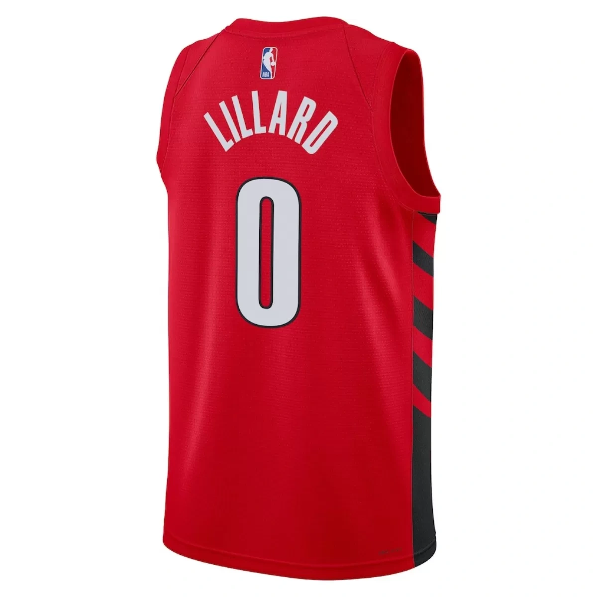 Portland Trail Blazers Damian Lillard #0 Red Swingman Jersey - Statement Edition - Image 3