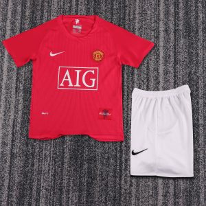 Manchester United 2007/08 Home Kids Kit