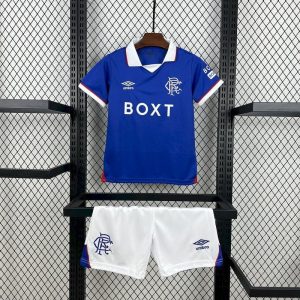 2025/26 Glasgow Rangers Home Kids Kit