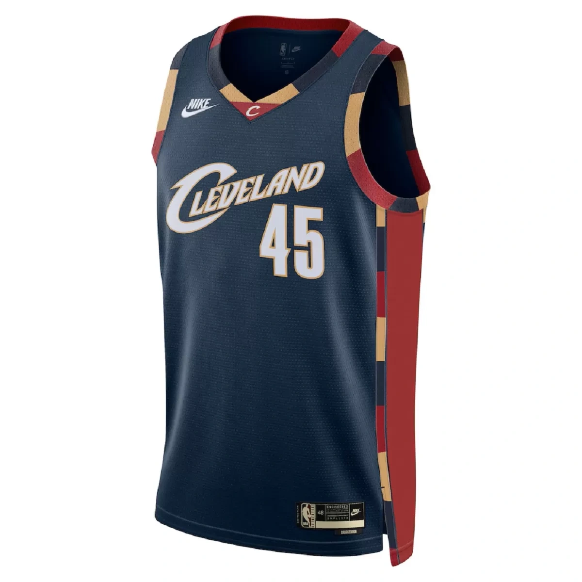 Cleveland Cavaliers Donovan Mitchell #45 Navy Swingman Jersey - Classic Edition - Image 2
