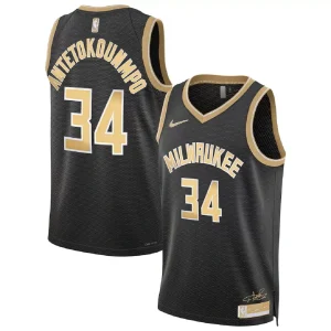 Milwaukee Bucks Giannis Antetokounmpo #34 Black Select Series Swingman Jersey