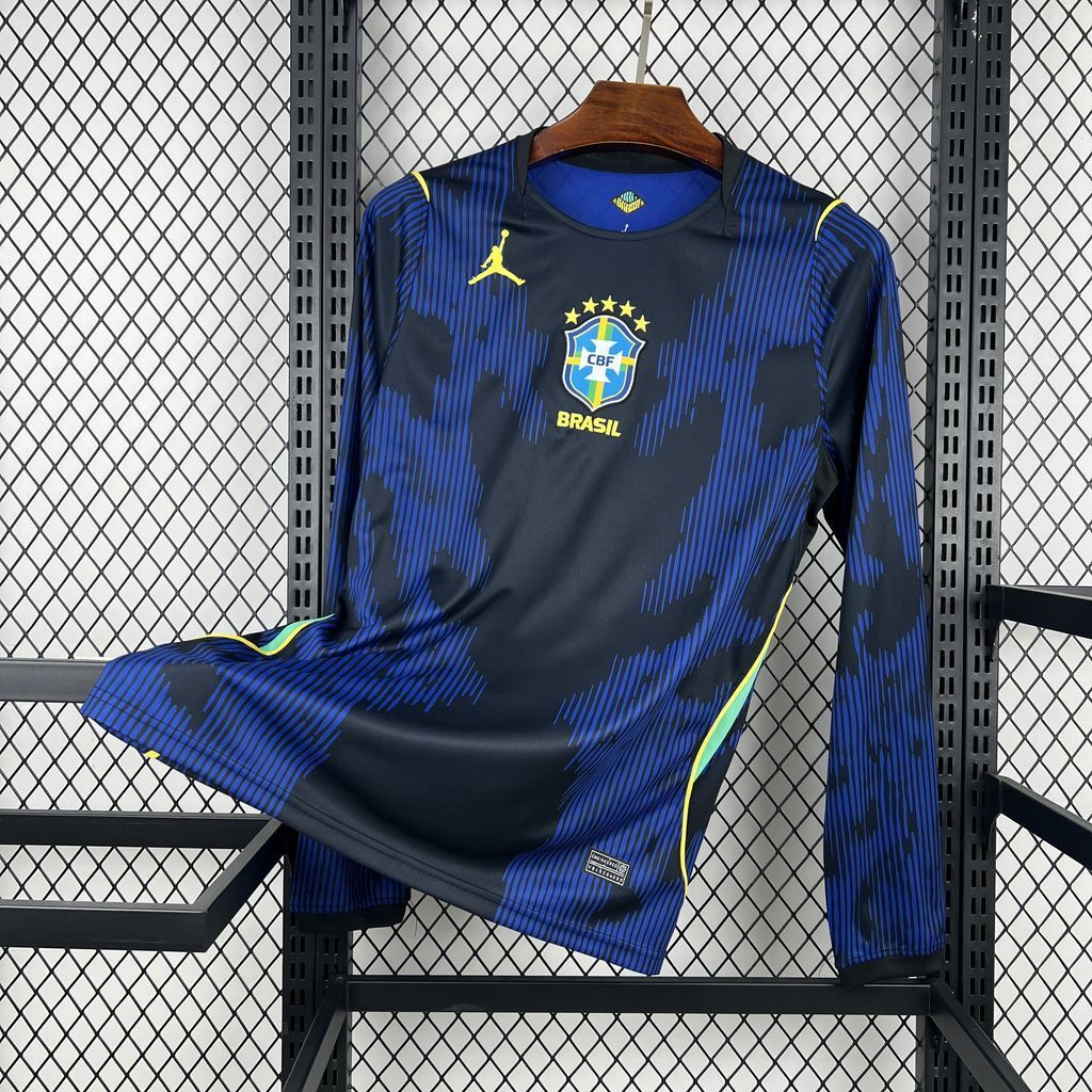 Brazil 2026 World Cup Away Jersey (Fan Version, Long Sleeve)