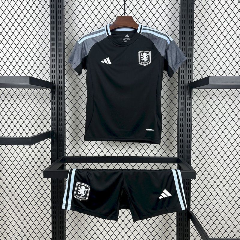 Aston Villa 2025/26 Away Kids Kit