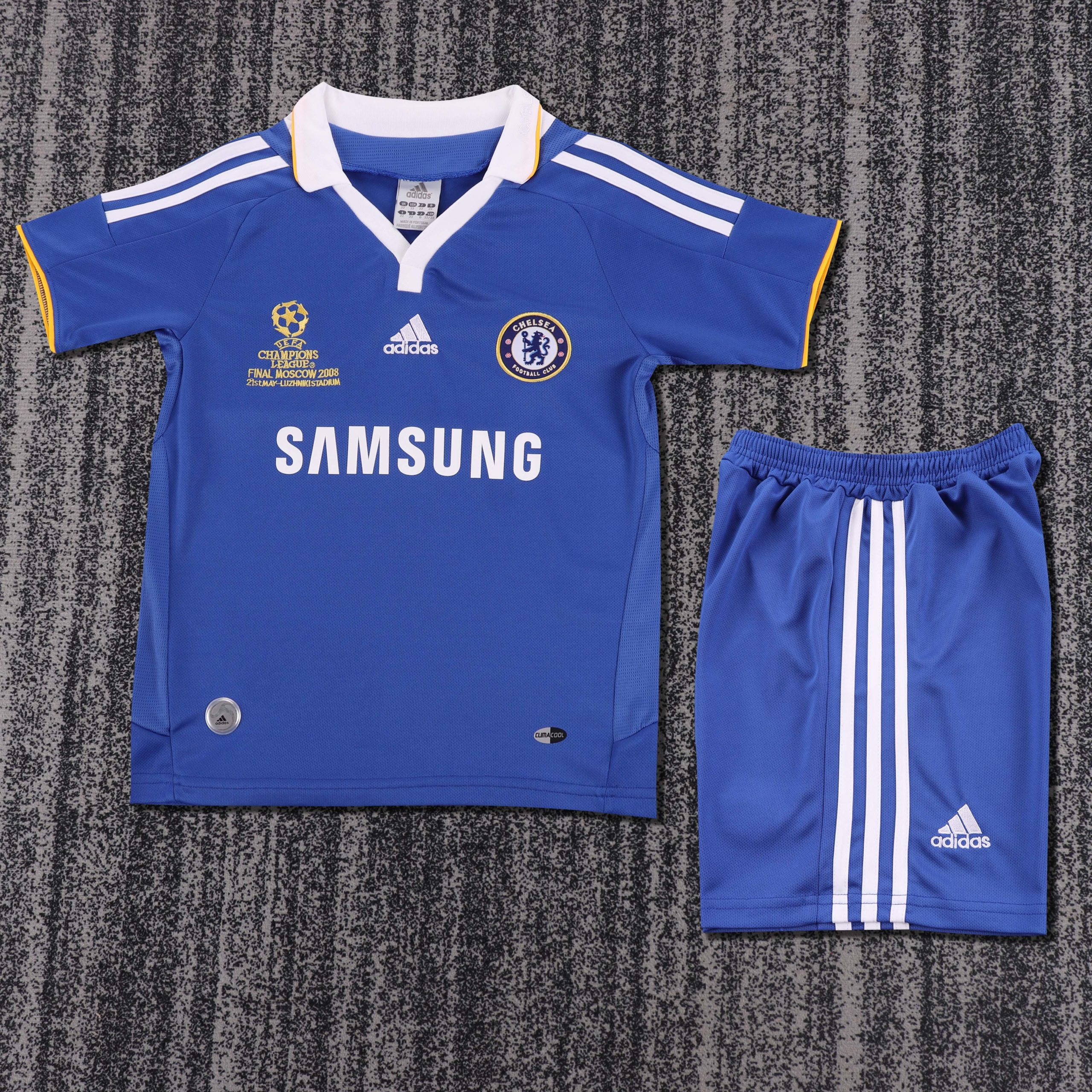 Chelsea 2007/08 Champions League Home Kids Kit
