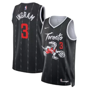 Toronto Raptors Brandon Ingram #3 Nike Black 2025/26 Swingman Jersey - City Edition