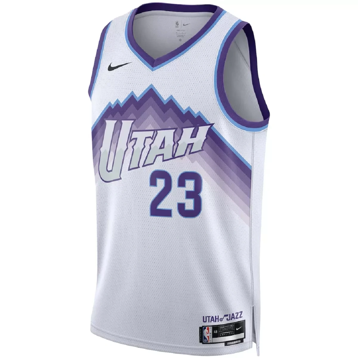 Utah Jazz Lauri Markkanen #23 White Swingman Jersey - Association Edition - Image 3